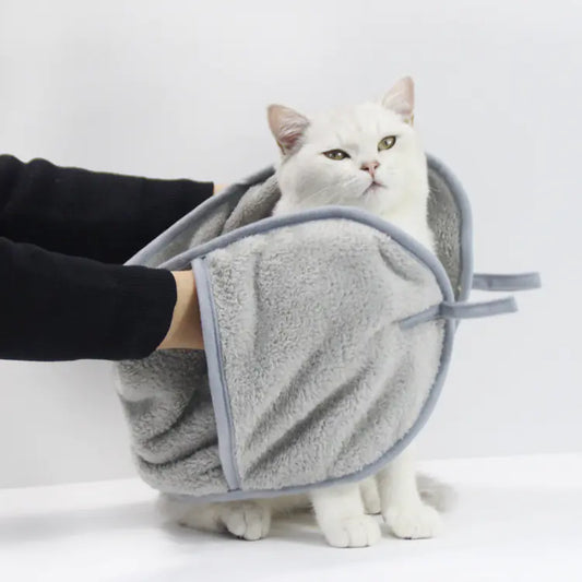 Coral Fleece Pet Towel for Cats and Dogs