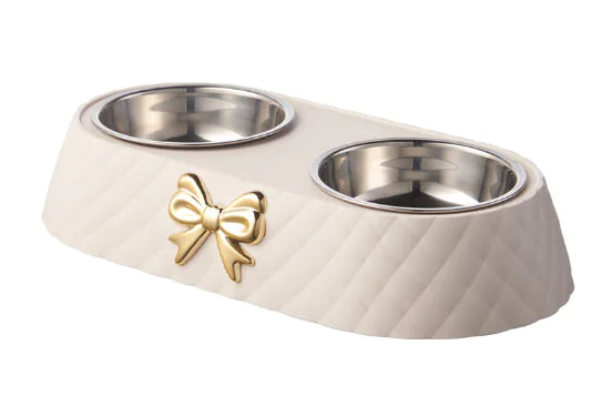 Pet Bowl with Elevated Stainless Steel Design